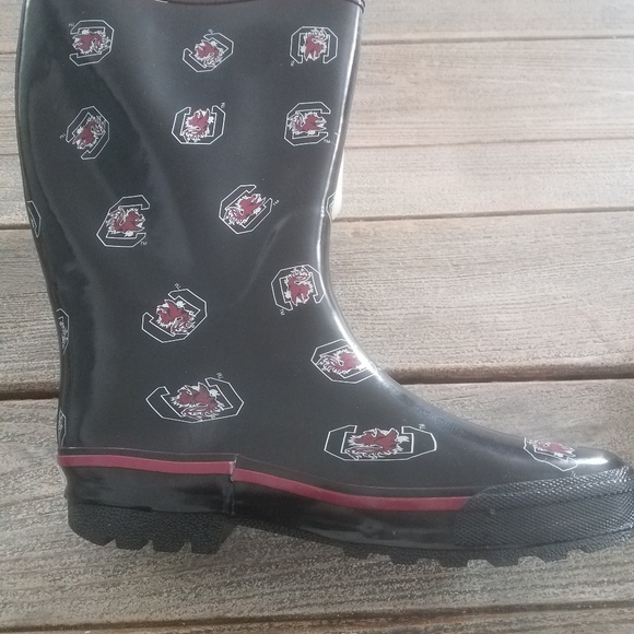 Women's Rubber Rain Boots - Picture 3 of 3